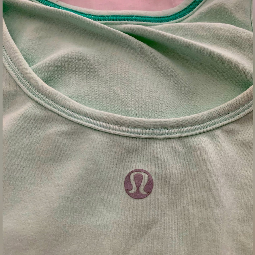 Lululemon mint green tank